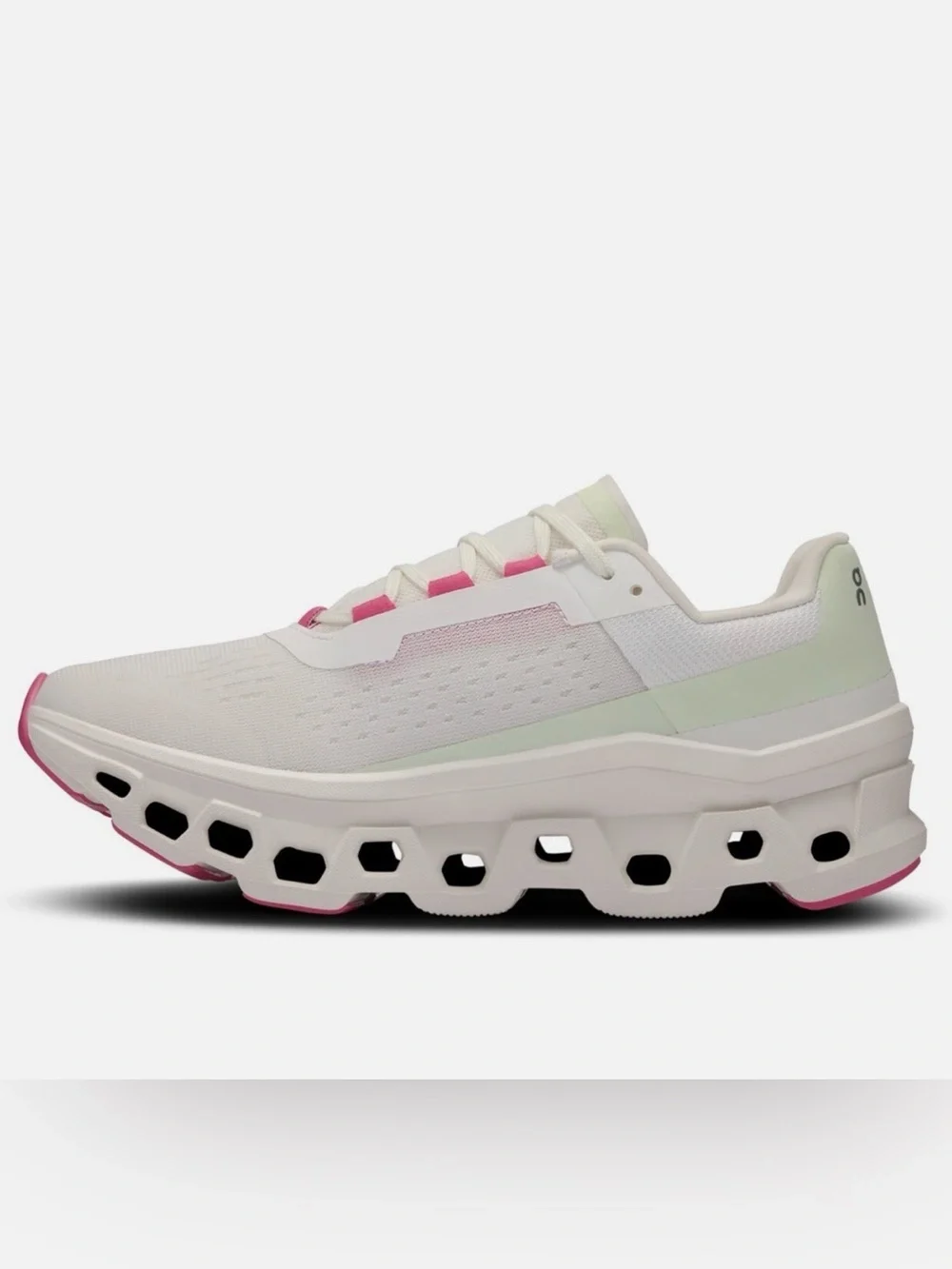 On Cloudmonster WHITE LIMA Women's Running Shoes 10.5 NEW - Picture 2 of 13